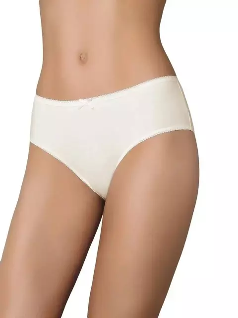 Трусы-слипы с широким бочком из хлопка minimi bo222 slip avorio, , 46 (M), MINIMI, - 1