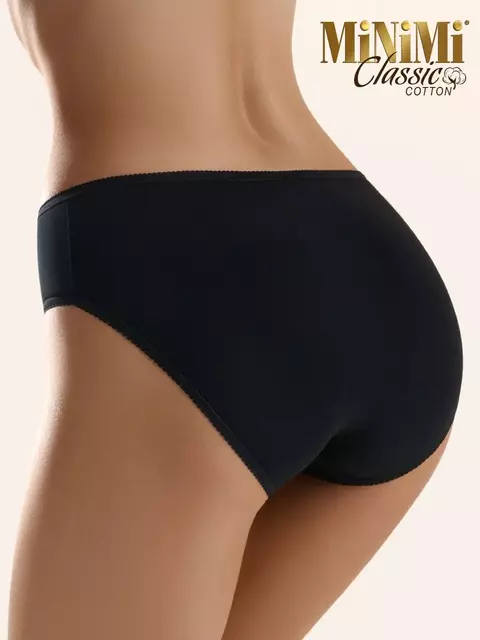 Трусы-слипы с широким бочком из хлопка minimi bo222 slip nero, , 56 (4XL), MINIMI, - 4