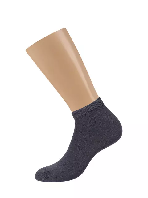 Мужские всесезонные укороченные носки omsa eco 402 grigio scuro, , 45-47 (29-31), OMSA, - 2