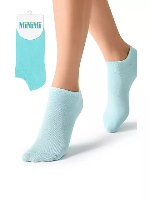 Женские короткие носки minimi fresh 4102 azzurro, , 39-41 (25-27), MINIMI, - 1