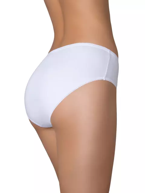 Трусы-слипы с широким бочком из хлопка minimi bo222 slip bianco, , 52 (2XL), MINIMI, - 4