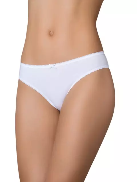 Женские трусы слипы из хлопка minimi bo221 slip bianco, , 42 (XS), MINIMI, - 4