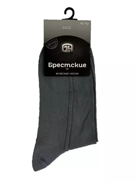 Носки мужские брестские basic 2222 (средней длины) светло-серый, 14С2222, 40-41 (25), БРЕСТСКИЕ,  - 3