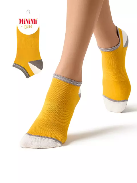 Женские укороченные носки minimi trend 4204 giallo, , 39-41 (25-27), MINIMI, - 1