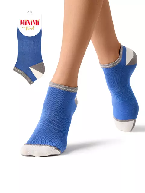 Женские укороченные носки minimi trend 4204 blu, , 39-41 (25-27), MINIMI, - 1