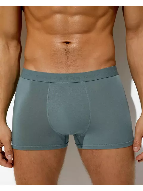 Боксеры мужские с открытой резинкой omsa viscose omb 3234 cadet blu, , 54 (3XL), OMSA, - 1