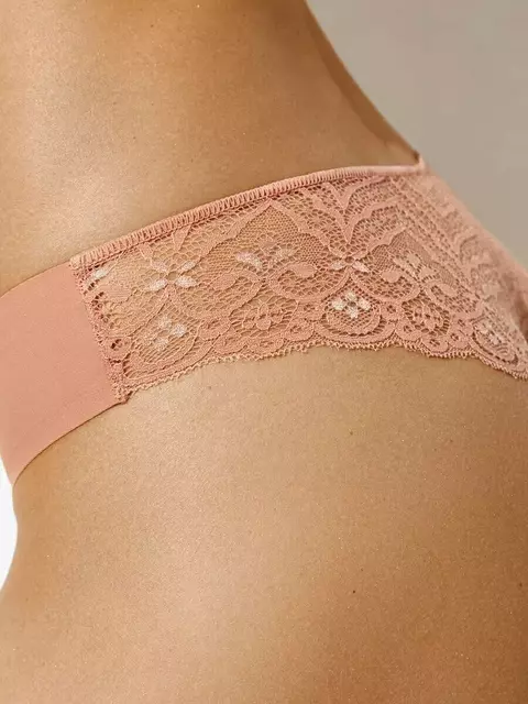 Женские трусы бразилиана с низкой линией талии omsa omd 2611b invisible brasiliana albicocca, , 48 (L), OMSA, - 3