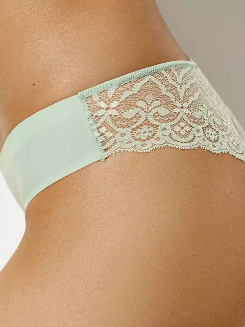 Женские трусы бразилиана с низкой линией талии omsa omd 2611b invisible brasiliana menta, , 42 (XS), OMSA, - 3