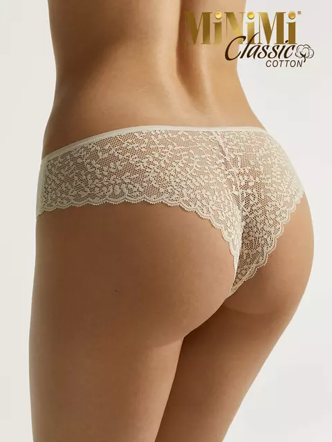 Женские трусы бразилиана (кружево) minimi 2611b classic avorio, , 50 (XL), MINIMI, - 3