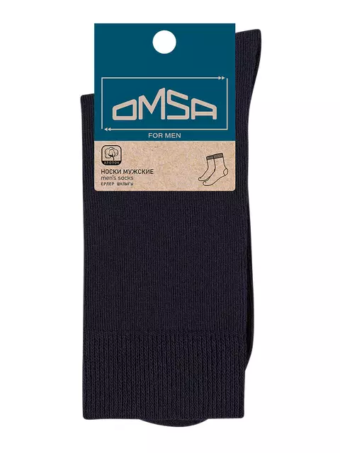 Мужские классические всесезонные носки omsa eco 401 nero, , 45-47 (29-31), OMSA, - 4