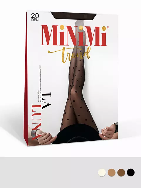 Колготки женские minimi la luna 20 nero, LA LUNA 20 (средний горох), 2, MINIMI,  - 1