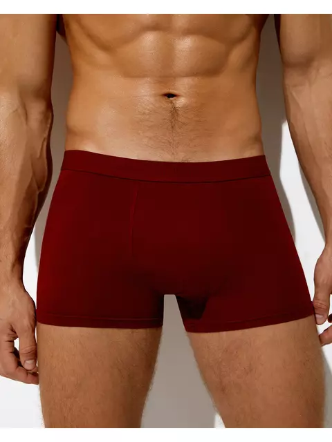 Боксеры мужские с открытой резинкой omsa viscose omb 3234 bordo, , 54 (3XL), OMSA, - 1