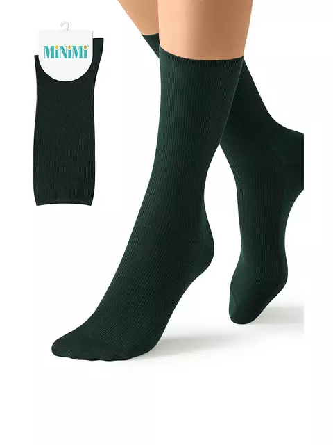 Женские носки c фактурным рисунком «лапша» minimi fresh 4103 verde foresta, , 39-41 (25-27), MINIMI, - 1