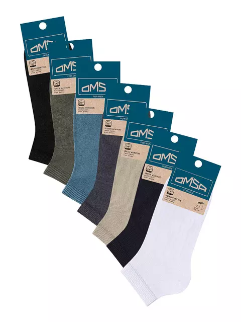 Мужские всесезонные укороченные носки omsa eco 402 blu, , 39-41 (25-27), OMSA, - 2