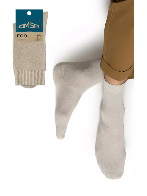 Мужские классические носки omsa eco 403 grigio chiaro, , 45-47 (29-31), OMSA, - 1