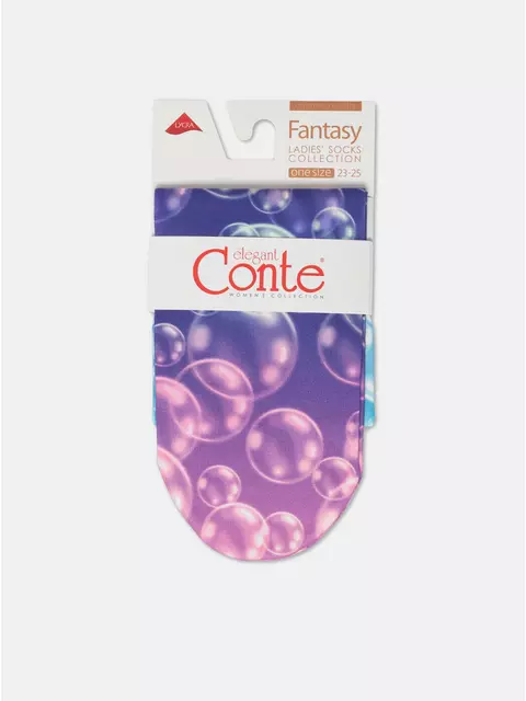 Плотные носки с рисунком «bubbles» conte fantasy 920 mix, 22С-55СП, 36-39 (23-25), CONTE ELEGANT,  - 2