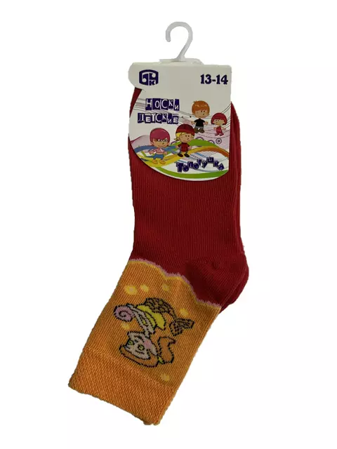 Носки детские брестские kids 3114 (рисунок) красный, 3С3114-Д38, 15-16, БРЕСТСКИЕ,  - 1