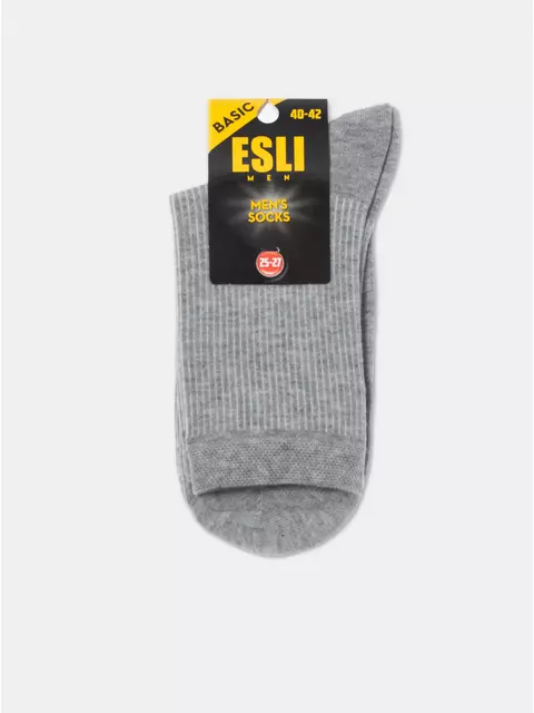 Носки мужские esli basic 18с-6/1спе 169 серый, 18С-6/1СПЕ, 40-42 (25-27), ESLI,  - 2