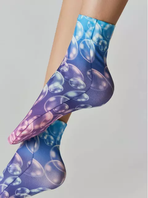 Плотные носки с рисунком «bubbles» conte fantasy 920 mix, 22С-55СП, 36-39 (23-25), CONTE ELEGANT,  - 1
