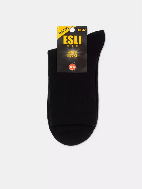 Носки мужские esli basic 18с-6/1спе 169 черный, 18С-6/1СПЕ, 40-42 (25-27), ESLI,  - 2
