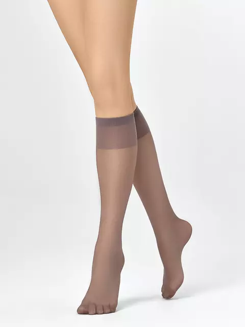 Гольфы женские (2 пары) minimi elastic 20 fumo, , (ONE SIZE), MINIMI, - 1