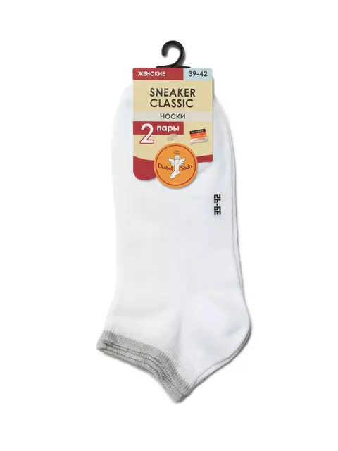 Носки женские chobot sneaker classic (2 пары) белый, 52-90, 36-39 (23-25), CHOBOT,  - 2