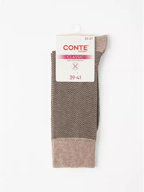 Носки женские conte classic 1111 бежевый, 26С-2СП, 39-41 (25-27), CONTE ELEGANT,  - 3