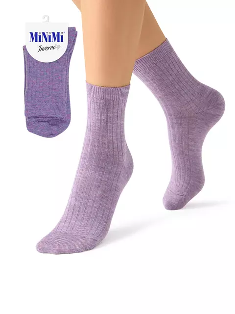 Носки женские с шерстью minimi mini inverno 3302 lilla, , 39-41 (25-27), MINIMI, - 1