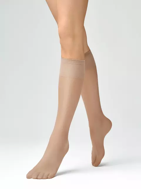 Гольфы женские (2 пары) minimi elastic 40 caramello, , (ONE SIZE), MINIMI, - 1