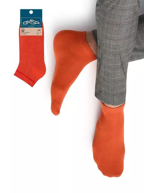 Носки укороченные мужские omsa eco 402 colors orange, , 39-41 (25-27), OMSA, - 1