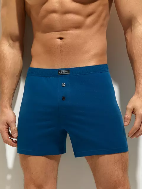 Шорты мужские omsa omb 1243 blu scuro, , 54 (3XL), OMSA, - 1