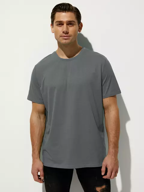 Футболка мужская omsa omt_u 1201 grigio, , 50 (XL), OMSA, - 1