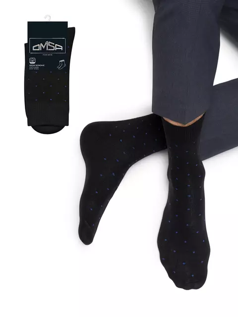 Носки мужские omsa style 513 nero, , 39-41 (25-27), OMSA, - 1