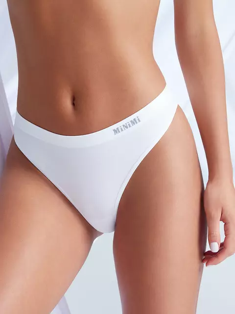 Бесшовные трусы женские «стринги» minimi ma211 string bianco, , 48/50 (L/XL), MINIMI, - 1