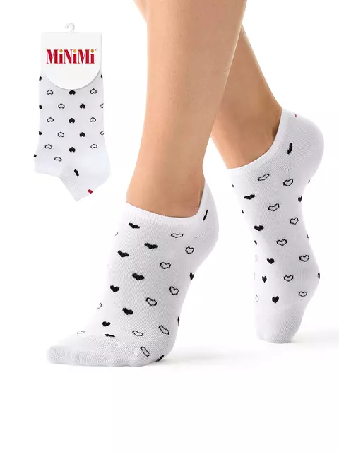 Носки женские с принтом minimi mini trend 4206 bianco, , 39-41 (25-27), MINIMI, - 1
