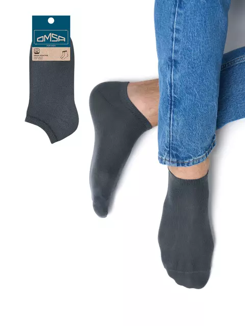 Носки мужские omsa eco 404 grigio scuro, , 39-41 (25-27), OMSA, - 1