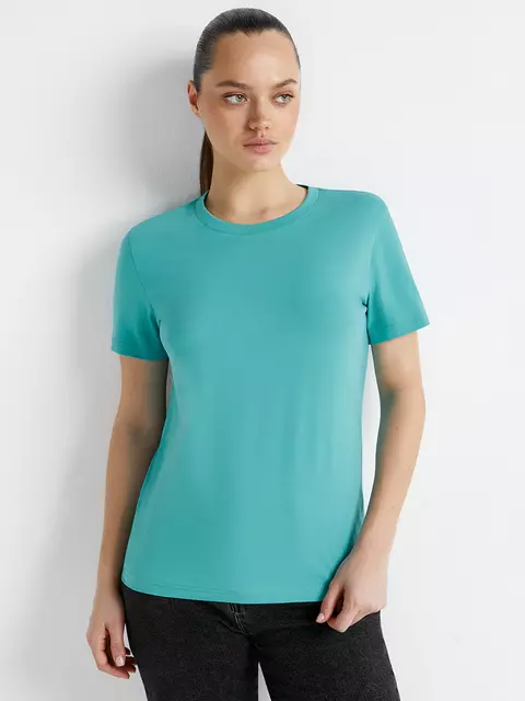 Футболка женская omsa omt_d1201 menta, , 42 (XS), OMSA, - 2