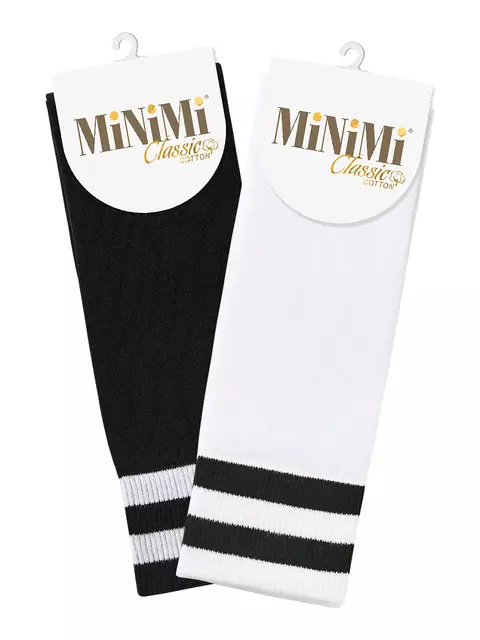 Женские гольфы из хлопка minimi classic 6201 bianco, , 39-41 (25-27), MINIMI, - 2