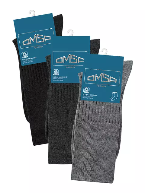 Носки мужские omsa comfort 310 nero, , 39-41 (25-27), OMSA, - 2