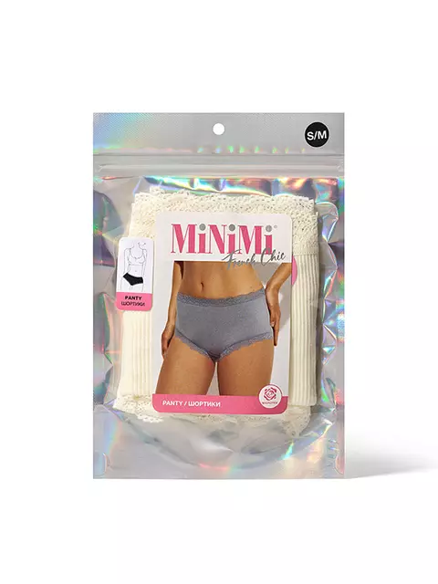 Бесшовные ажурные трусы женские слипы minimi mi 2311s french chic panty avorio, , 42/44 (XS/S), MINIMI, - 5