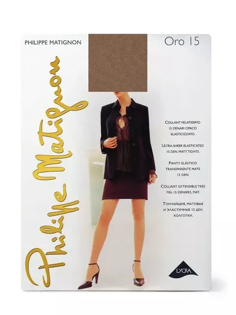 Колготки женские philippe matignon oro 15 cappucсio, , 5, PHILIPPE MATIGNON, - 1