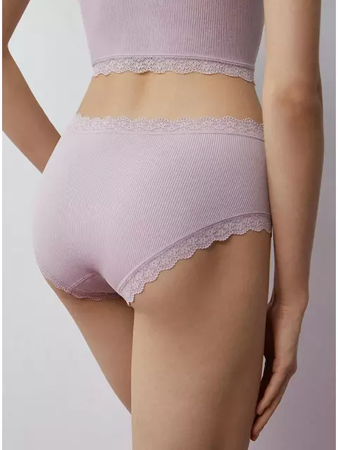 Бесшовные ажурные трусы женские слипы minimi mi 2311s french chic panty rosa antico, , 42/44 (XS/S), MINIMI, - 3