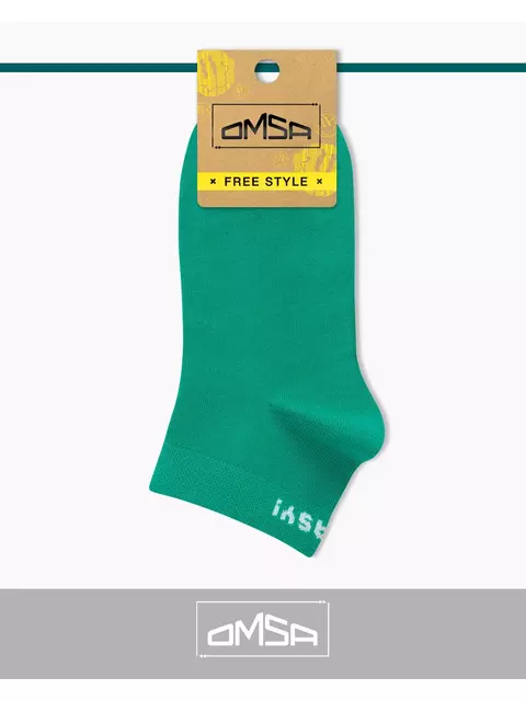 Носки мужские omsa freestyle 605 verde, , 35-38 (23-25), OMSA, - 4