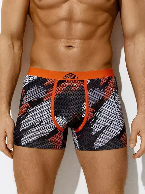 Трусы мужские omsa omu 1234-24b courage arancio/multicolor, , 48 (L), OMSA, - 1
