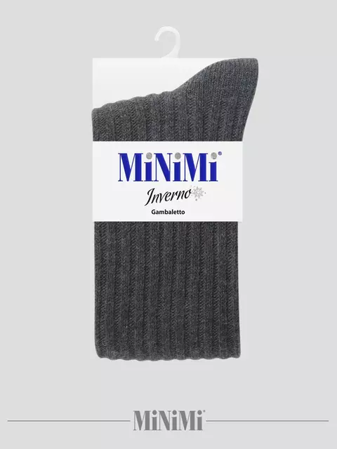 Гольфы женские с шерстью minimi gamb. lana velluto 260 grigio, , 39-41 (25-27), MINIMI, - 2