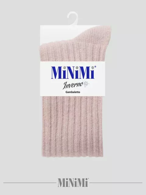 Гольфы женские с шерстью minimi gamb. lana velluto 260 cipria, , 39-41 (25-27), MINIMI, - 2