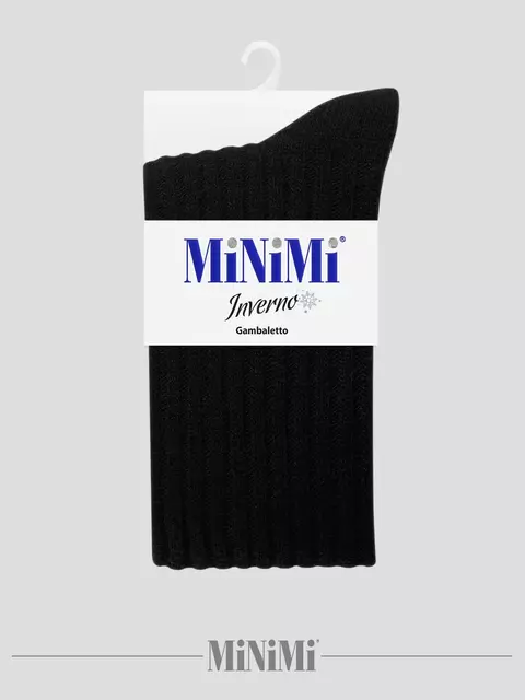 Гольфы женские с шерстью minimi gamb. lana velluto 260 nero, , 39-41 (25-27), MINIMI, - 2