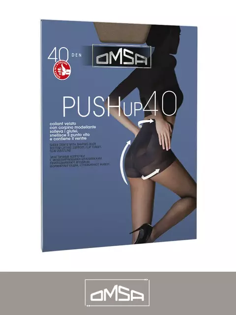 Колготки моделирующие omsa push-up 40den daino, , 2, OMSA, - 2