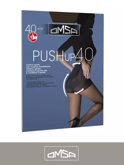 Колготки моделирующие omsa push-up 40den lola, , 2, OMSA, - 2