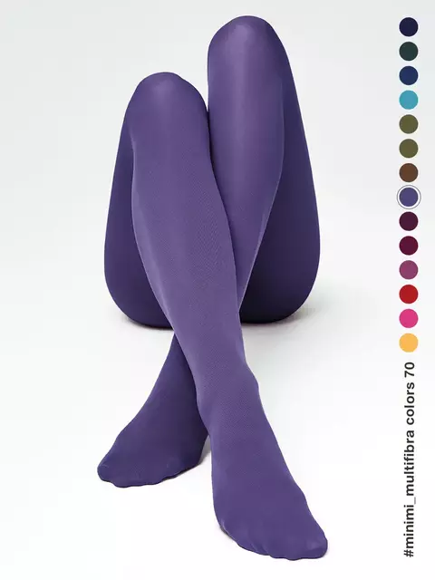 Колготки женские minimi multifibra colors 70 3d violet, , 2, MINIMI, - 6